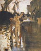 John Singer Sargent Two Nude Bathers Standing on a Wharf (mk18) oil painting picture wholesale